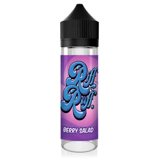 Berry Salad Riff-Raff E-Liquid is A chewy Fruity Candy flavoured by a wonderful mix of blue and purple berries. UK made, Cheapest in the UK.