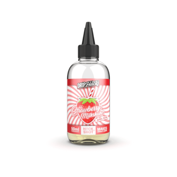 Strawberry Milkshake Hackshot , Drip Hacks E-Liquid Concentrate flavouring .
