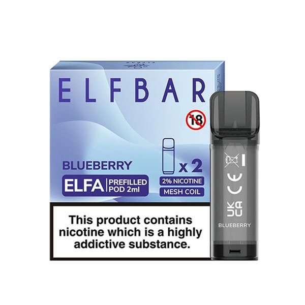 ELFA BLUEBERRY PREFILLED PODS - 2% NICOTINE